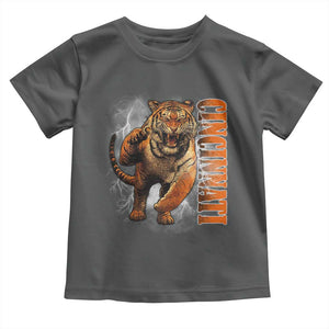Cincinnati Tiger Toddler T Shirt Bootleg Vintage TS10 Dark Heather Print Your Wear