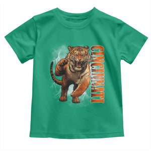 Cincinnati Tiger Toddler T Shirt Bootleg Vintage TS10 Irish Green Print Your Wear