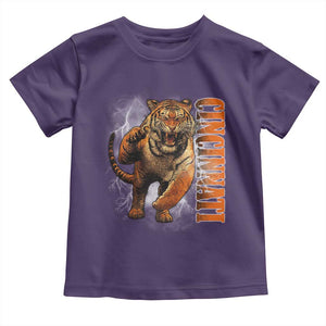 Cincinnati Tiger Toddler T Shirt Bootleg Vintage TS10 Purple Print Your Wear