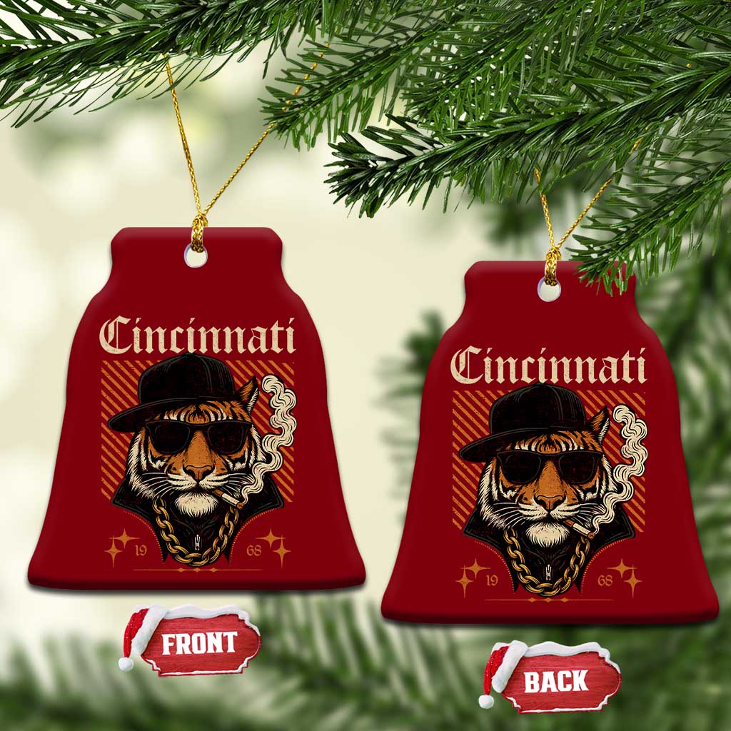 Cincinnati Tiger Ceramic Ornament Retro Vintage Mascot Sports Fan TS10 Print Your Wear