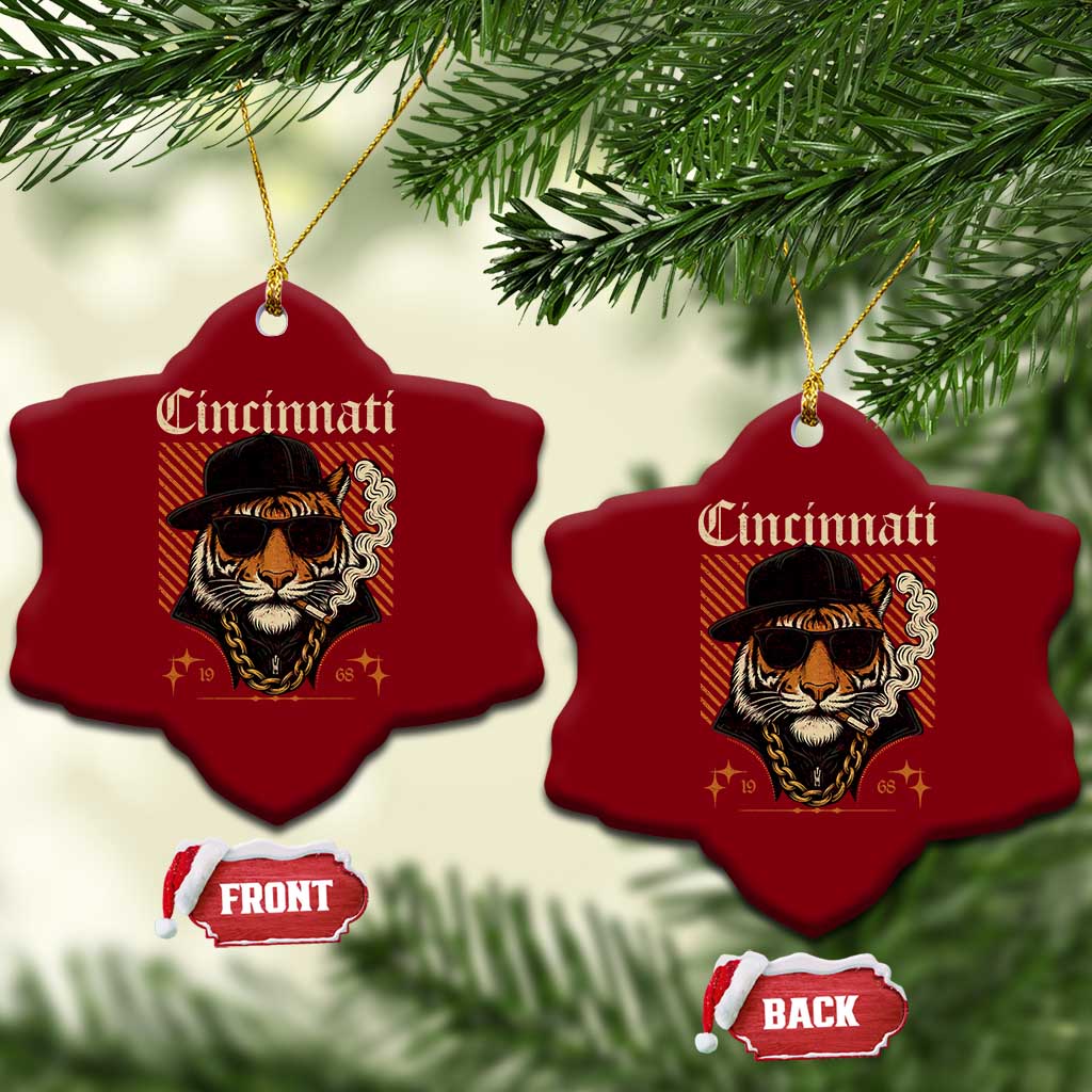 Cincinnati Tiger Ceramic Ornament Retro Vintage Mascot Sports Fan TS10 Print Your Wear