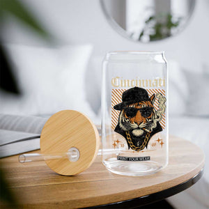 Cincinnati Tiger Glass Can Retro Vintage Mascot Sports Fan TS10 Print Your Wear