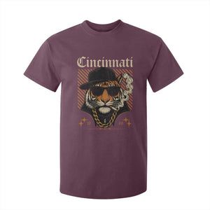 Cincinnati Tiger T Shirt For Kid Retro Vintage Mascot Sports Fan TS10 Maroon Print Your Wear