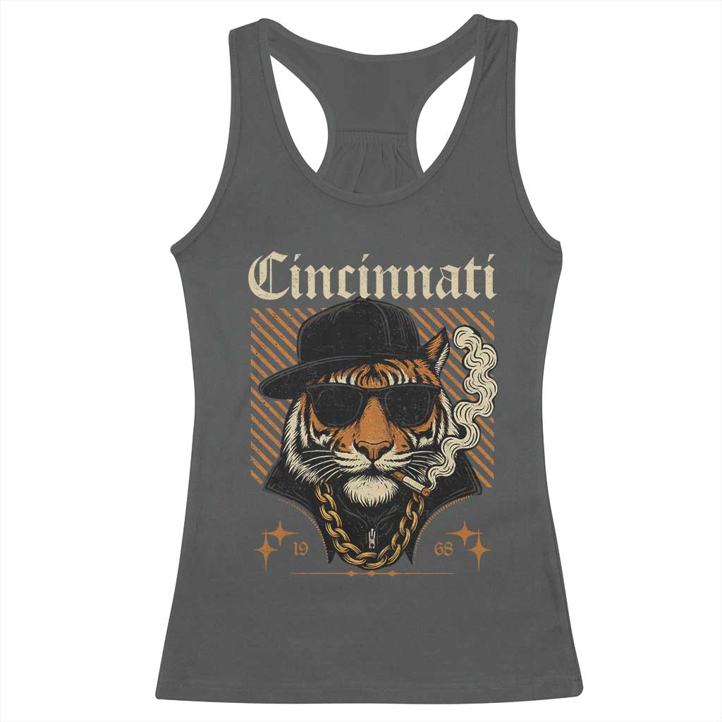 BFT Game Day Racerback Tank Top Retro Vintage Mascot Sports Fan TS10 Dark Heather Print Your Wear