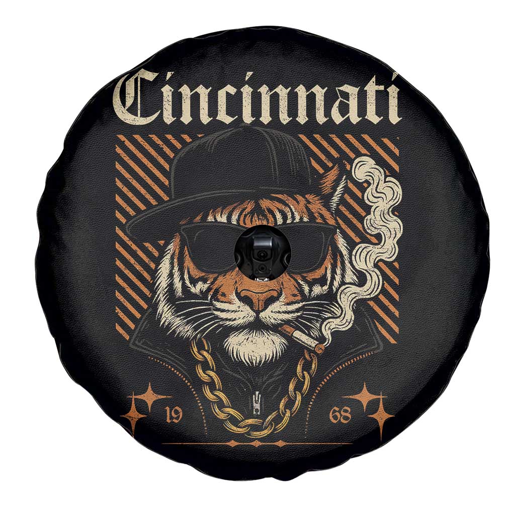 Cincinnati Tiger Spare Tire Cover Retro Vintage Mascot Sports Fan TS10 Print Your Wear