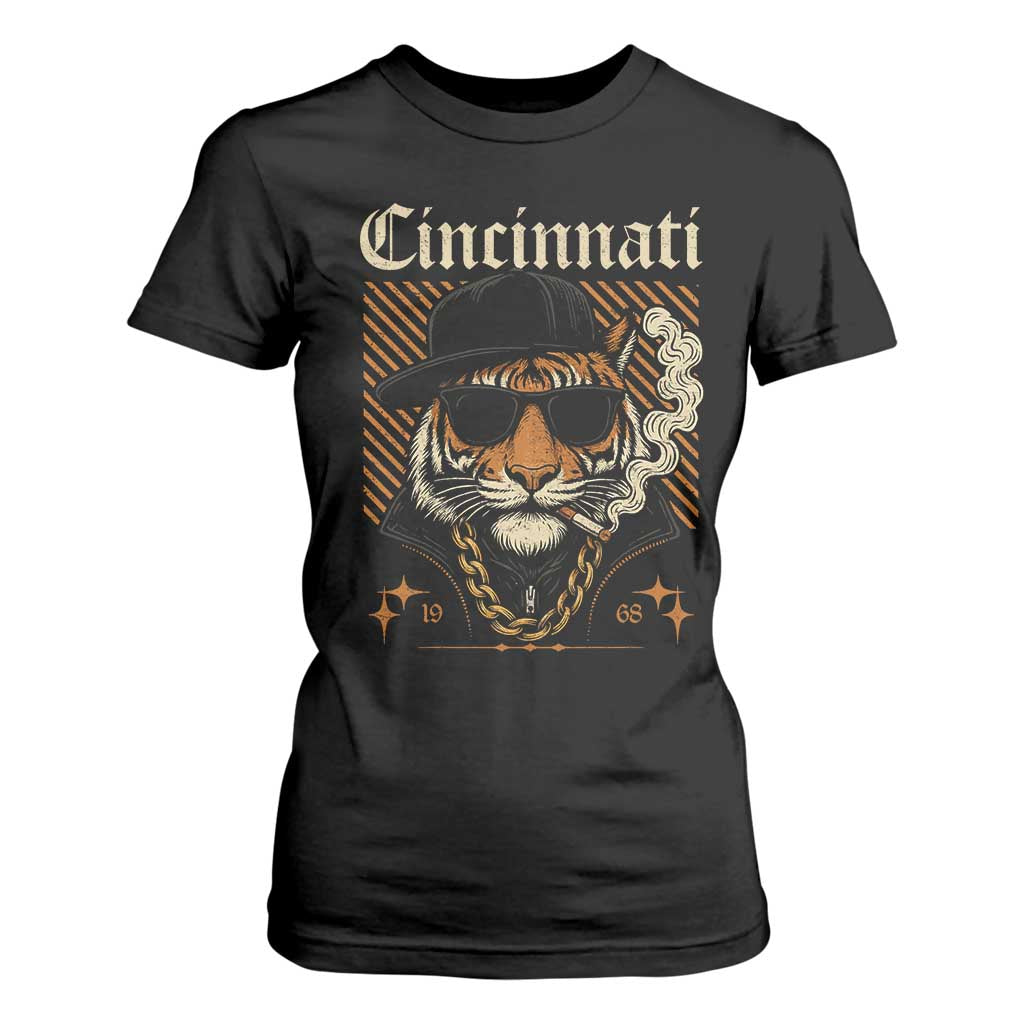 Cincinnati Tiger T Shirt For Women Retro Vintage Mascot Sports Fan TS10 Black Print Your Wear