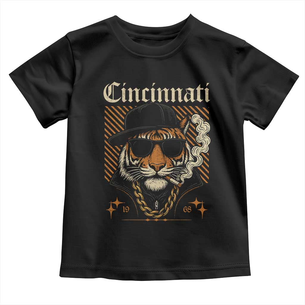 Cincinnati Tiger Toddler T Shirt Retro Vintage Mascot Sports Fan TS10 Black Print Your Wear