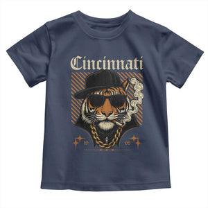 Cincinnati Tiger Toddler T Shirt Retro Vintage Mascot Sports Fan TS10 Navy Print Your Wear