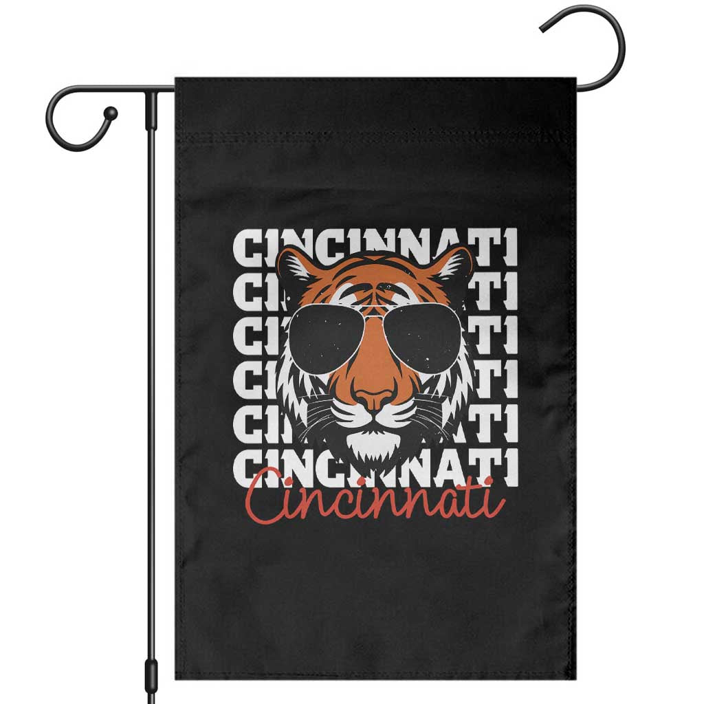 Cincinnati Tiger Garden Flag Retro Vintage Novelty Sports Fan TS10 Black Print Your Wear