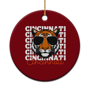 Cincinnati Tiger Ceramic Ornament Retro Vintage Novelty Sports Fan TS10 1pc Red Print Your Wear