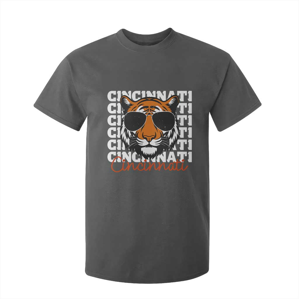 Cincinnati Tiger T Shirt For Kid Retro Vintage Novelty Sports Fan TS10 Dark Heather Print Your Wear