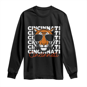 Cincinnati Tiger Long Sleeve Shirt Retro Vintage Novelty Sports Fan TS10 Black Print Your Wear