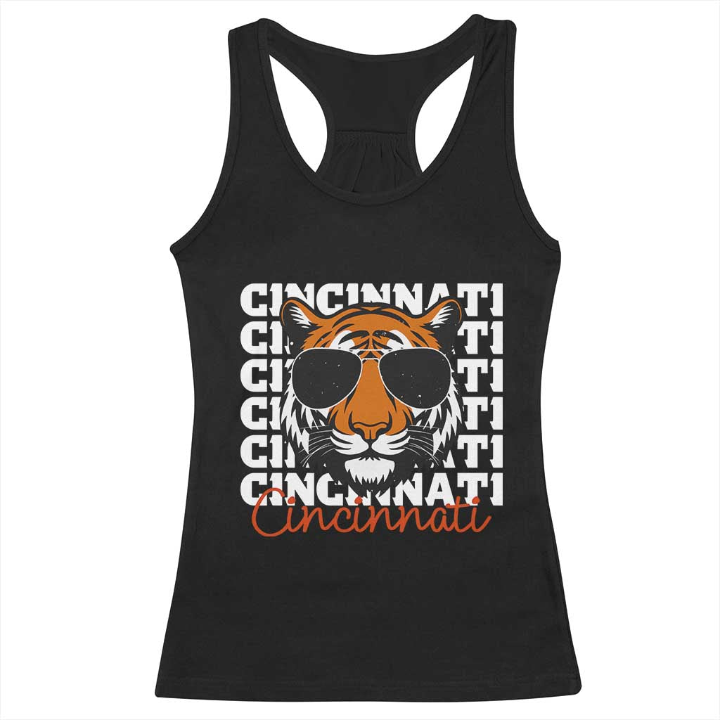 Cincinnati Tiger Racerback Tank Top Retro Vintage Novelty Sports Fan TS10 Black Print Your Wear