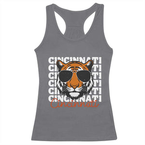 Cincinnati Tiger Racerback Tank Top Retro Vintage Novelty Sports Fan TS10 Charcoal Print Your Wear
