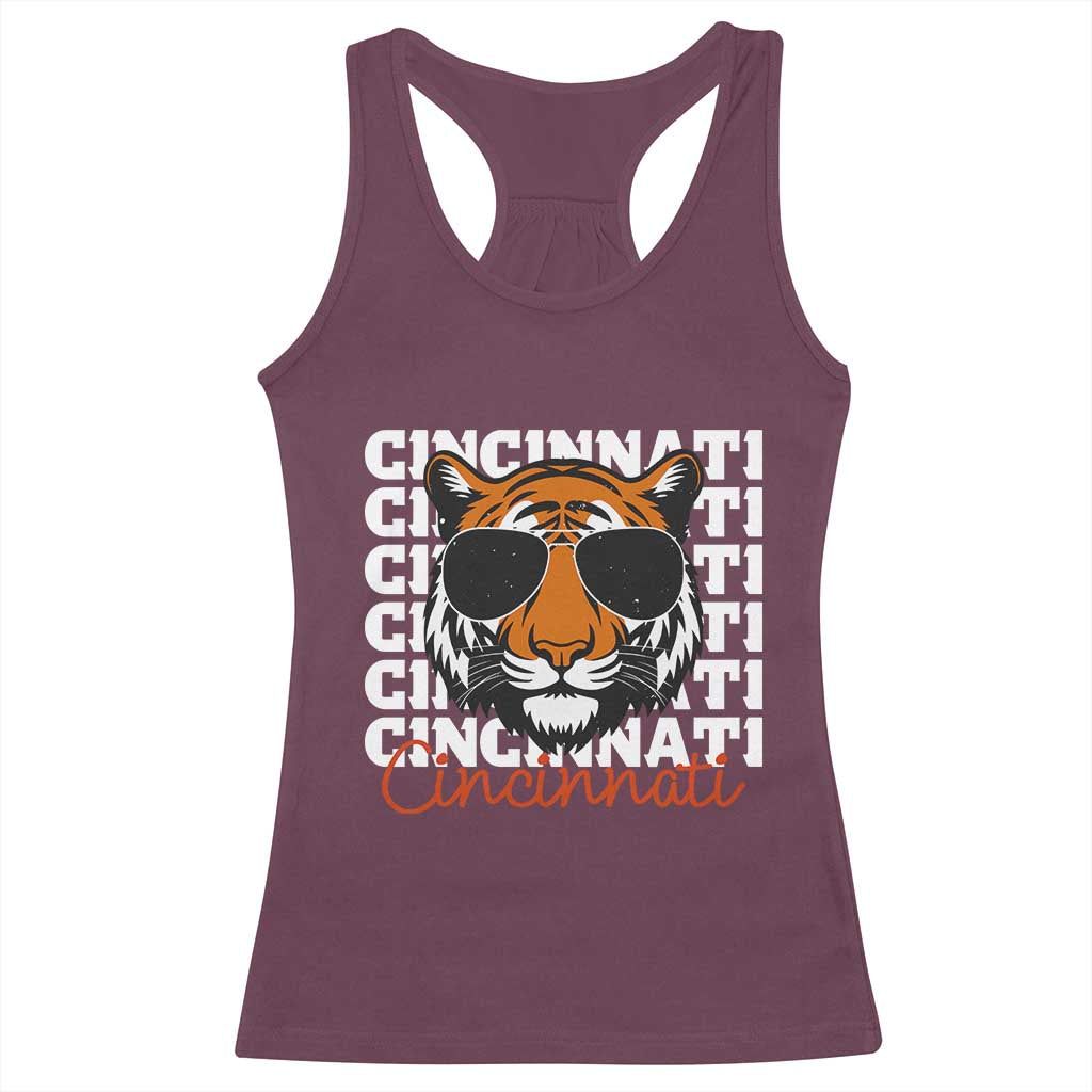 BFT Game Day Racerback Tank Top Retro Vintage Novelty Sports Fan TS10 Maroon Print Your Wear