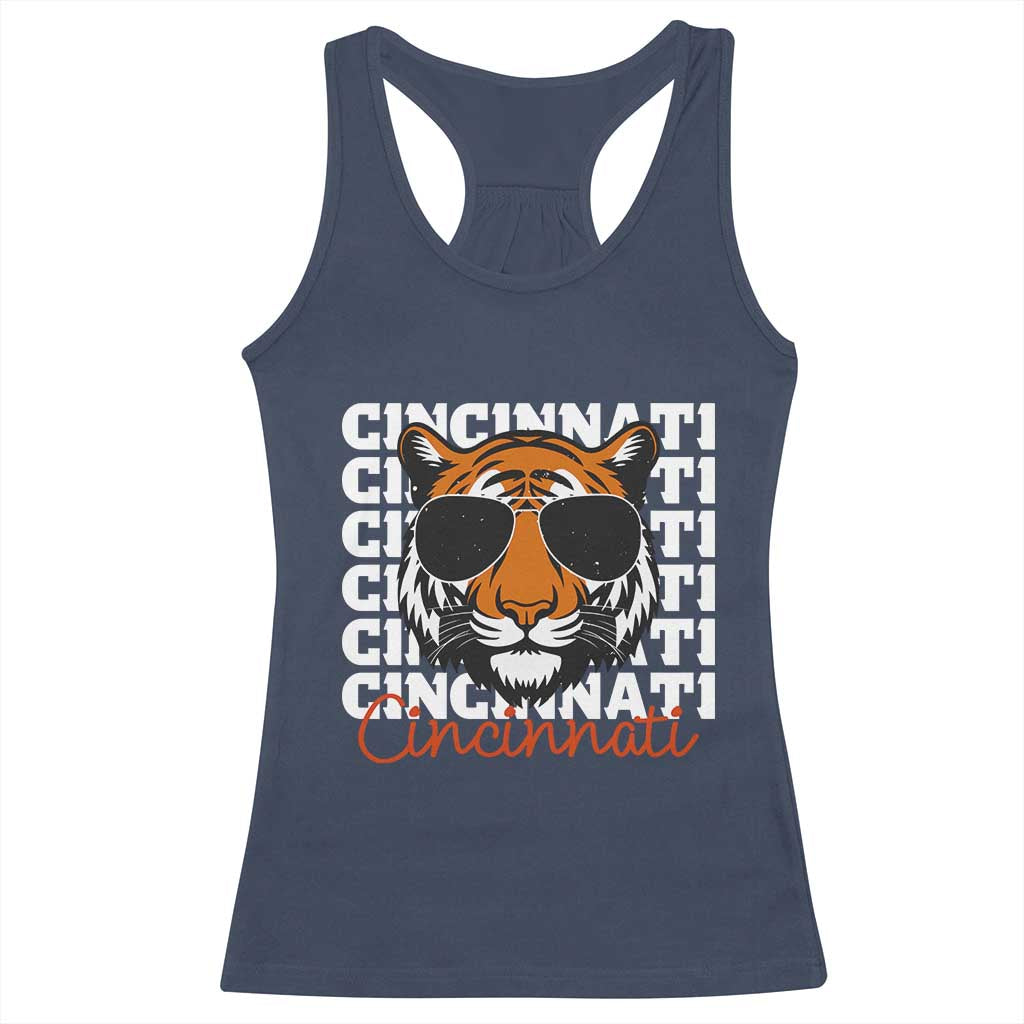 BFT Game Day Racerback Tank Top Retro Vintage Novelty Sports Fan TS10 Navy Print Your Wear
