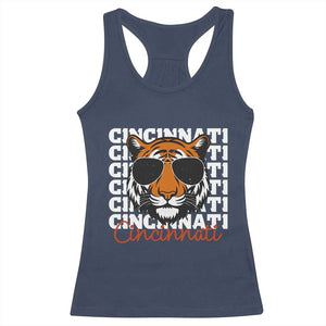 Cincinnati Tiger Racerback Tank Top Retro Vintage Novelty Sports Fan TS10 Navy Print Your Wear