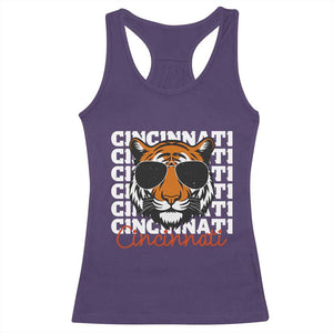 BFT Game Day Racerback Tank Top Retro Vintage Novelty Sports Fan TS10 Purple Print Your Wear