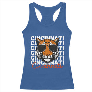 Cincinnati Tiger Racerback Tank Top Retro Vintage Novelty Sports Fan TS10 Royal Blue Print Your Wear