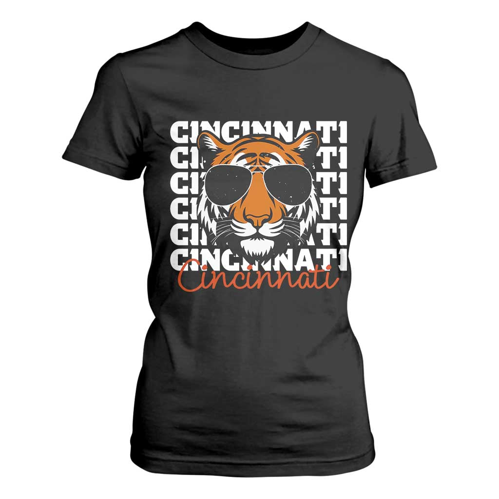 Cincinnati Tiger T Shirt For Women Retro Vintage Novelty Sports Fan TS10 Black Print Your Wear