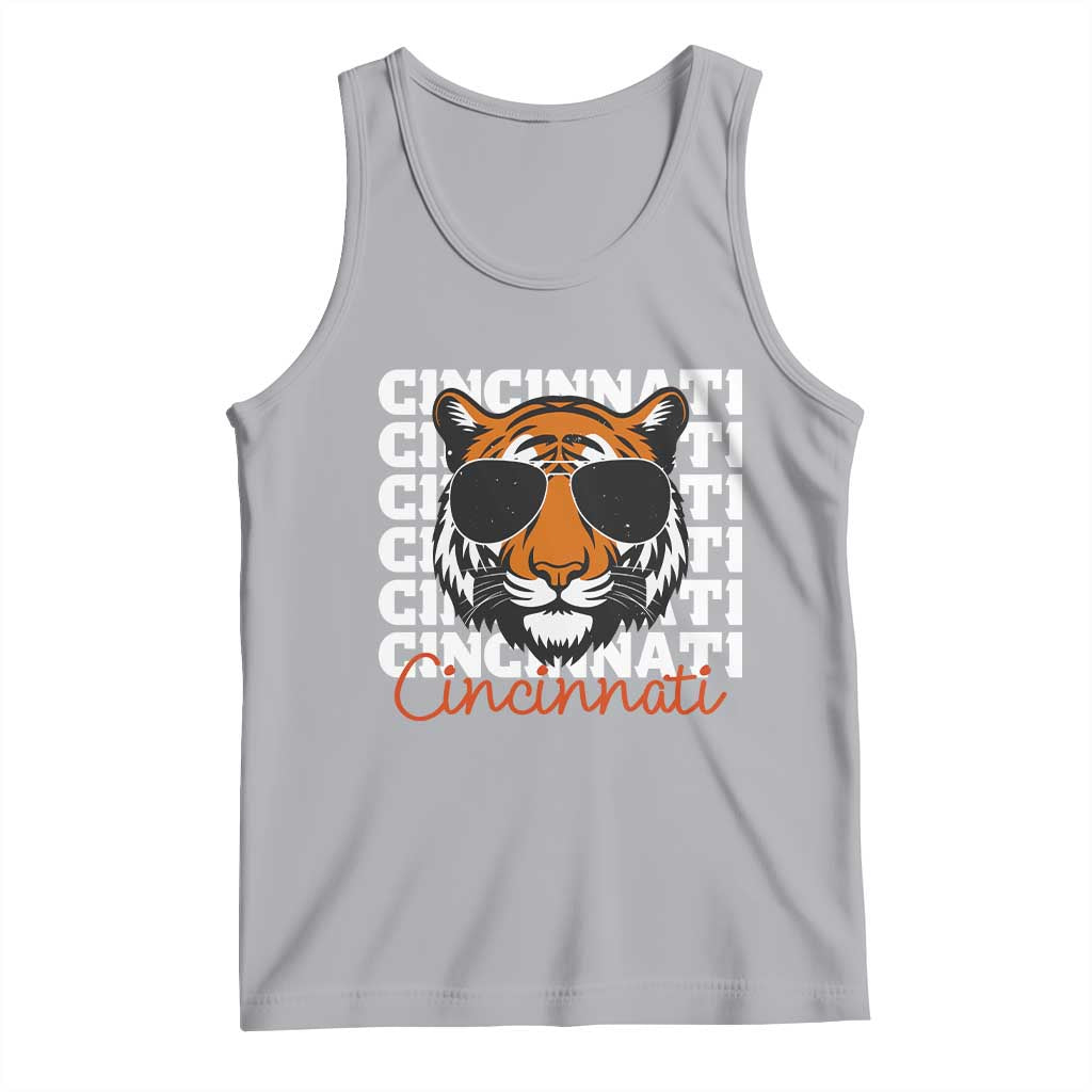 Cincinnati Tiger Tank Top Retro Vintage Novelty Sports Fan TS10 Athletic Heather Print Your Wear