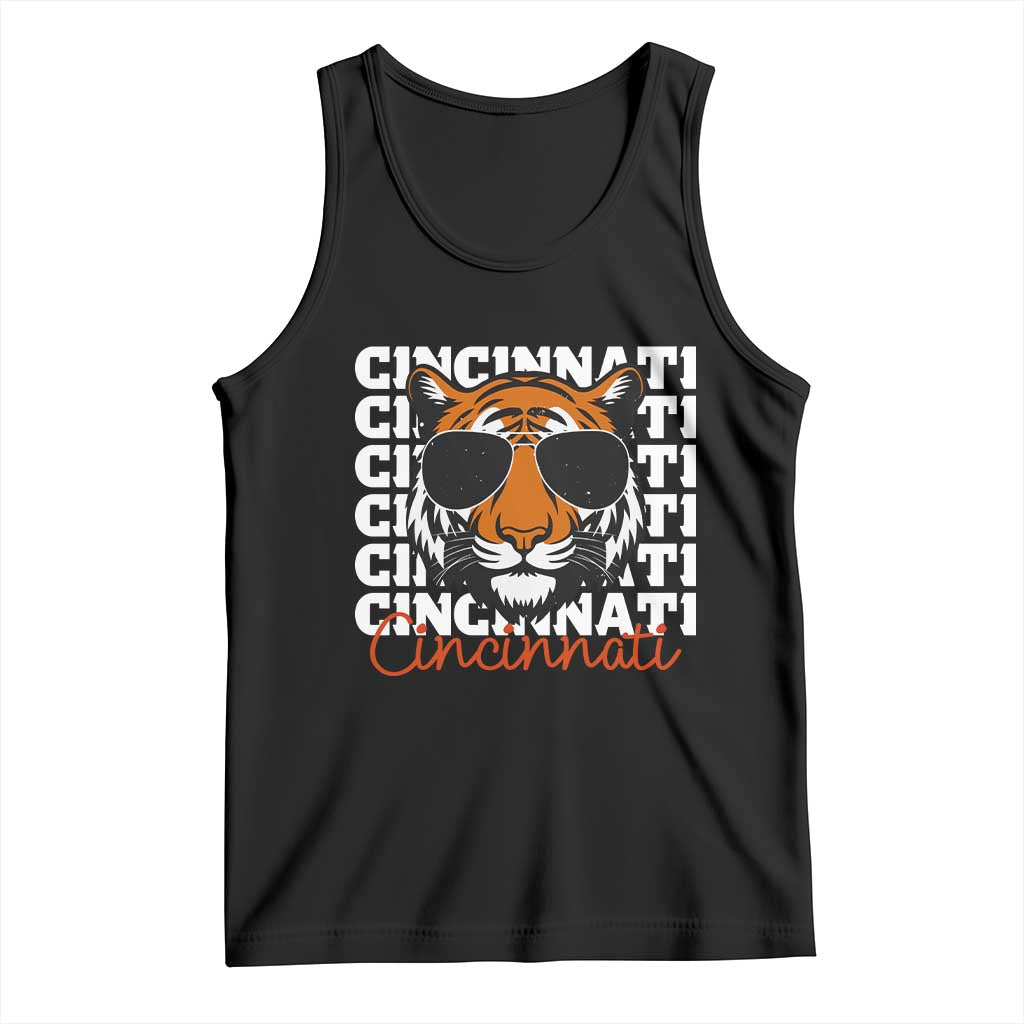 Cincinnati Tiger Tank Top Retro Vintage Novelty Sports Fan TS10 Black Print Your Wear