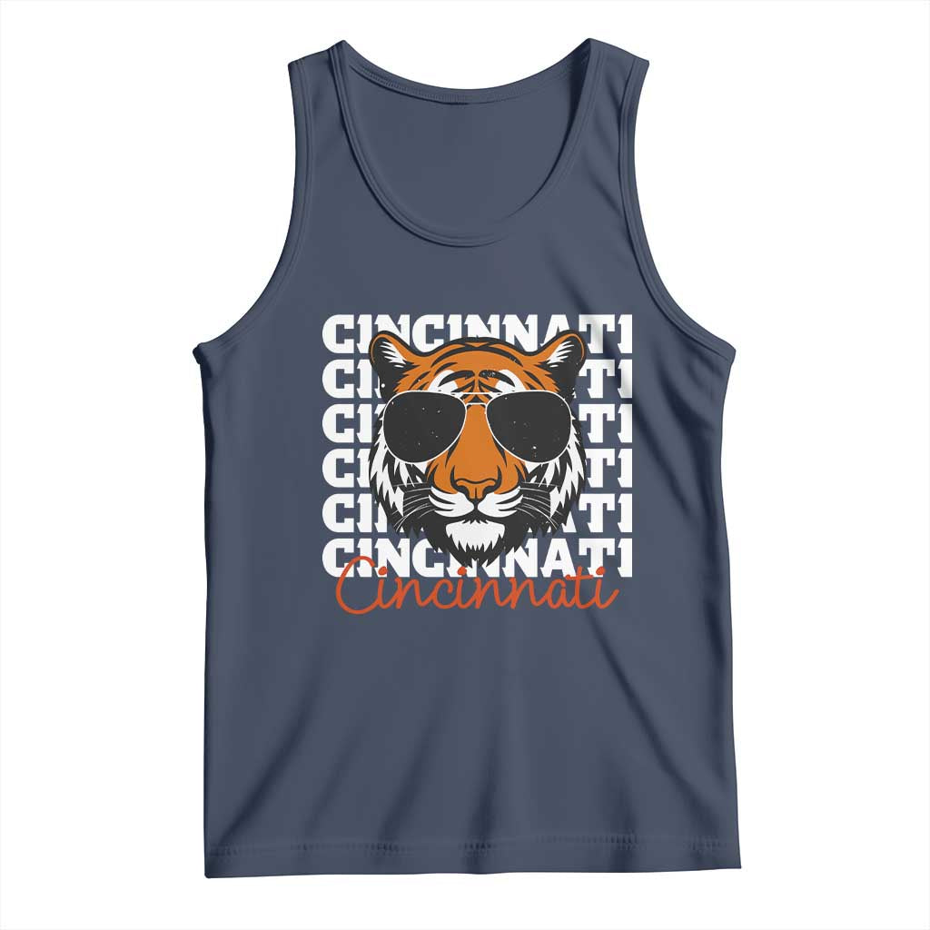 BFT Game Day Tank Top Retro Vintage Novelty Sports Fan TS10 Navy Print Your Wear