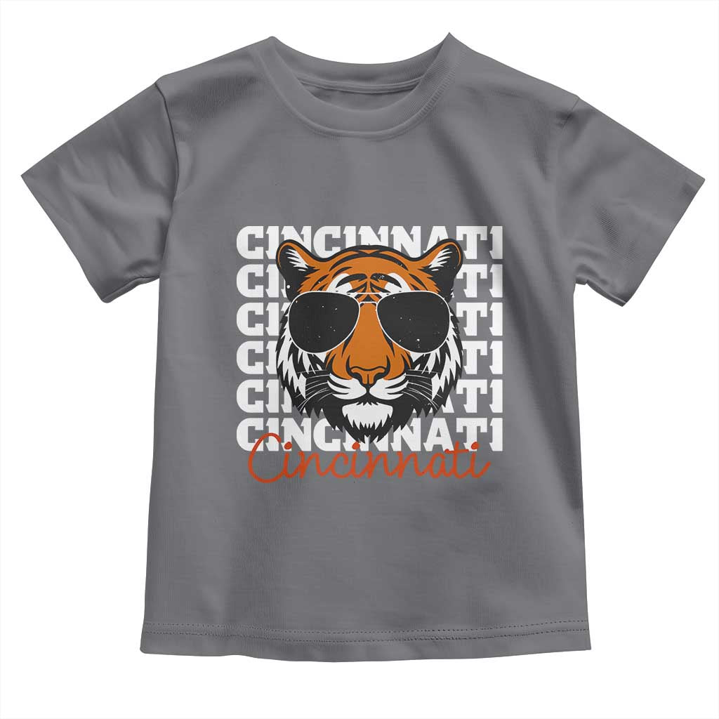Cincinnati Tiger Toddler T Shirt Retro Vintage Novelty Sports Fan TS10 Charcoal Print Your Wear