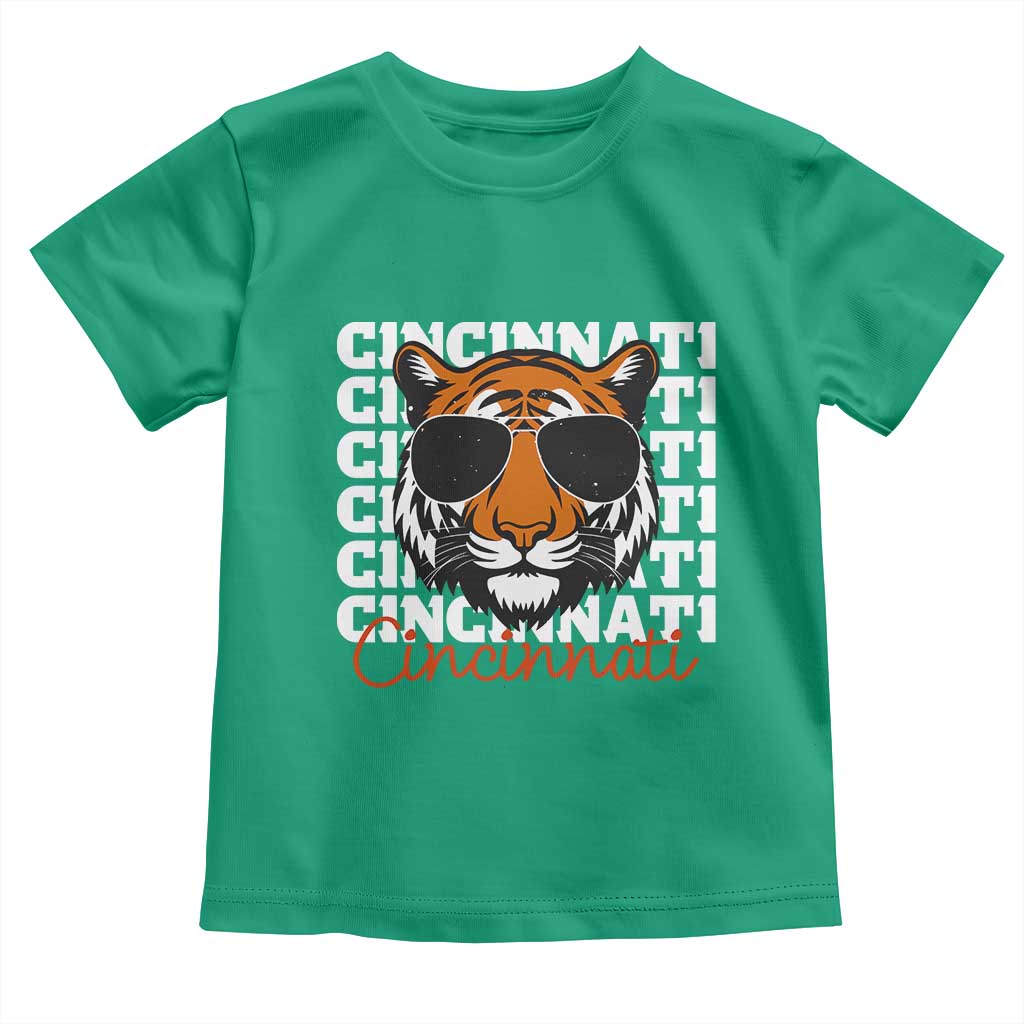 Cincinnati Tiger Toddler T Shirt Retro Vintage Novelty Sports Fan TS10 Irish Green Print Your Wear