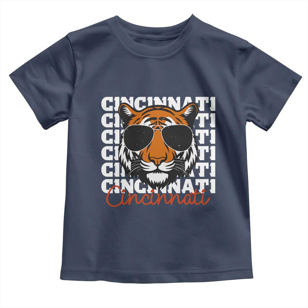 Cincinnati Tiger Toddler T Shirt Retro Vintage Novelty Sports Fan TS10 Navy Print Your Wear
