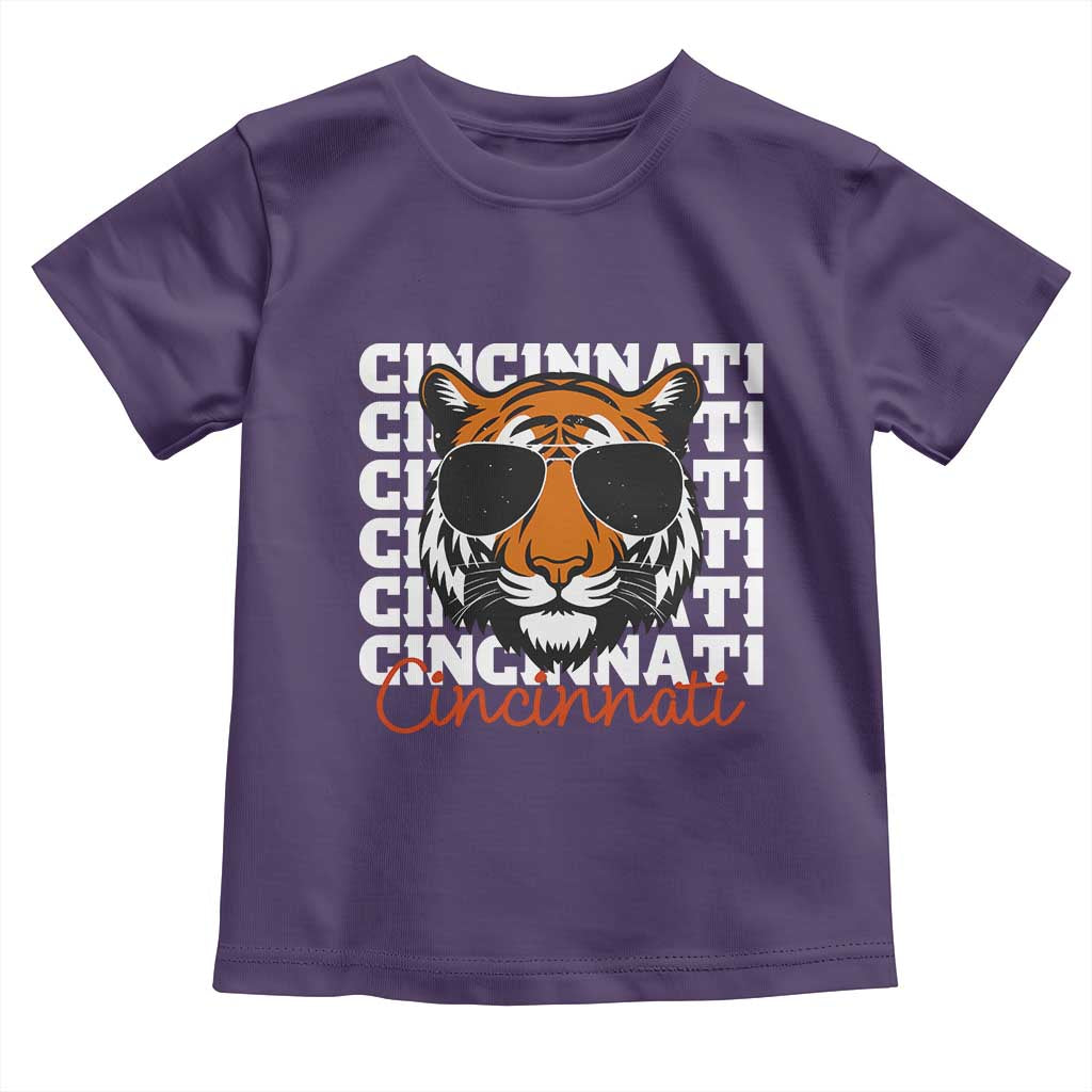 Cincinnati Tiger Toddler T Shirt Retro Vintage Novelty Sports Fan TS10 Purple Print Your Wear