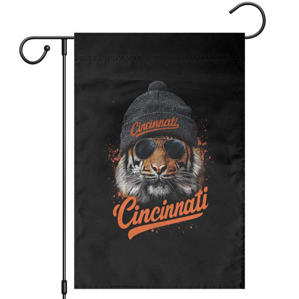 Cincinnati Tiger Garden Flag Retro Vintage Watercolors Sport TS10 Black Print Your Wear