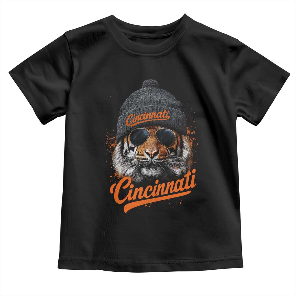 Cincinnati Tiger Toddler T Shirt Retro Vintage Watercolors Sport TS10 Black Print Your Wear