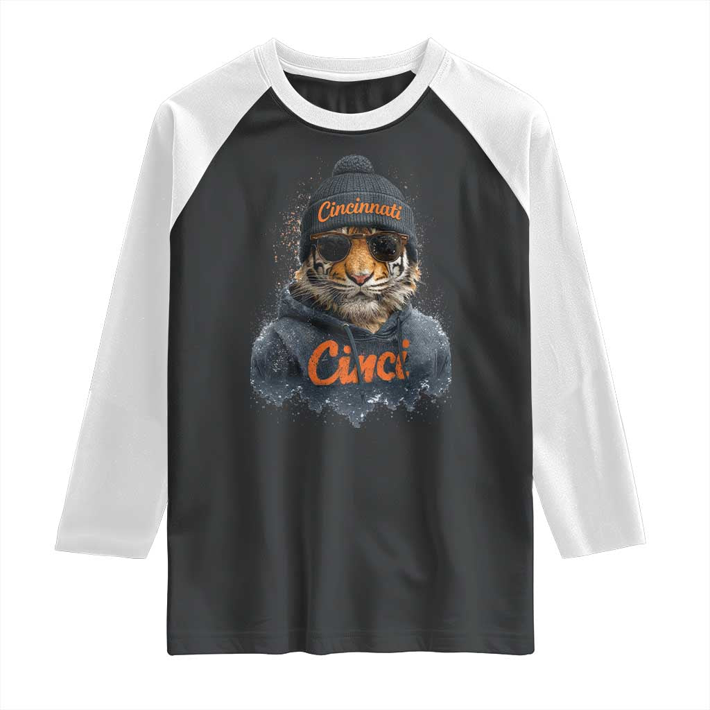 BFT Game Day Raglan Shirt Retro Vintage Watercolors TS10 Black White Print Your Wear