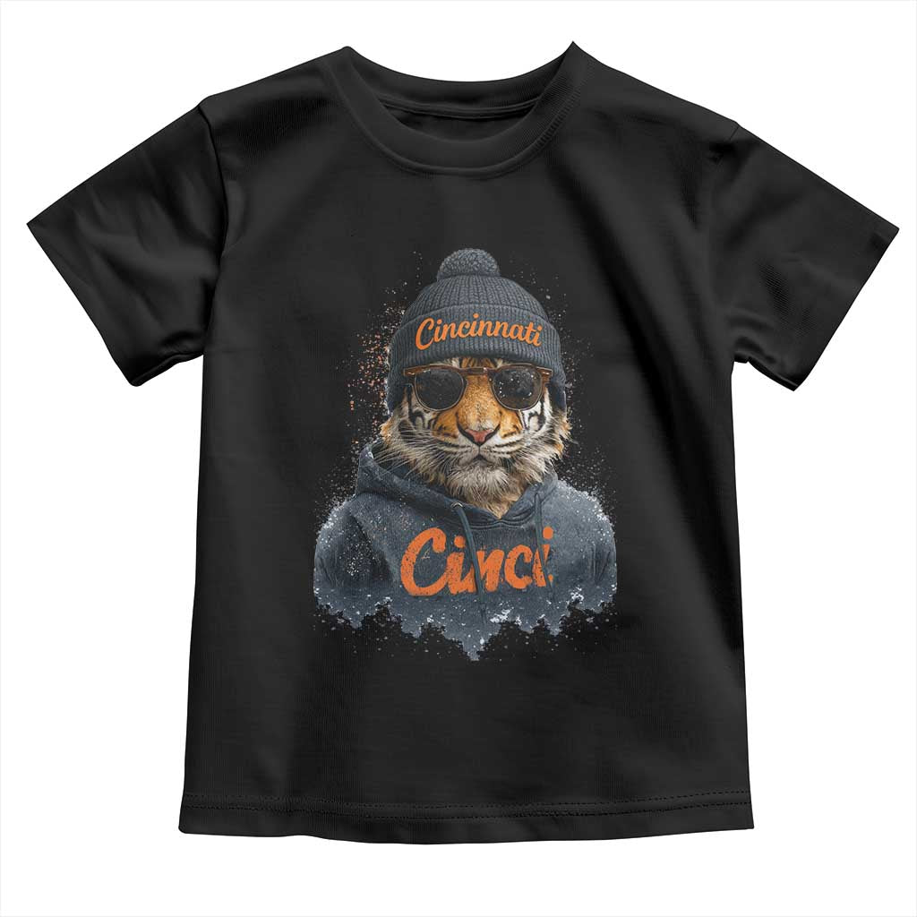 Cincinnati Tiger Toddler T Shirt Retro Vintage Watercolors TS10 Black Print Your Wear