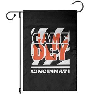 BFT Game Day Garden Flag Retro Vintage Game Dey White Stripes TS10 Black Print Your Wear