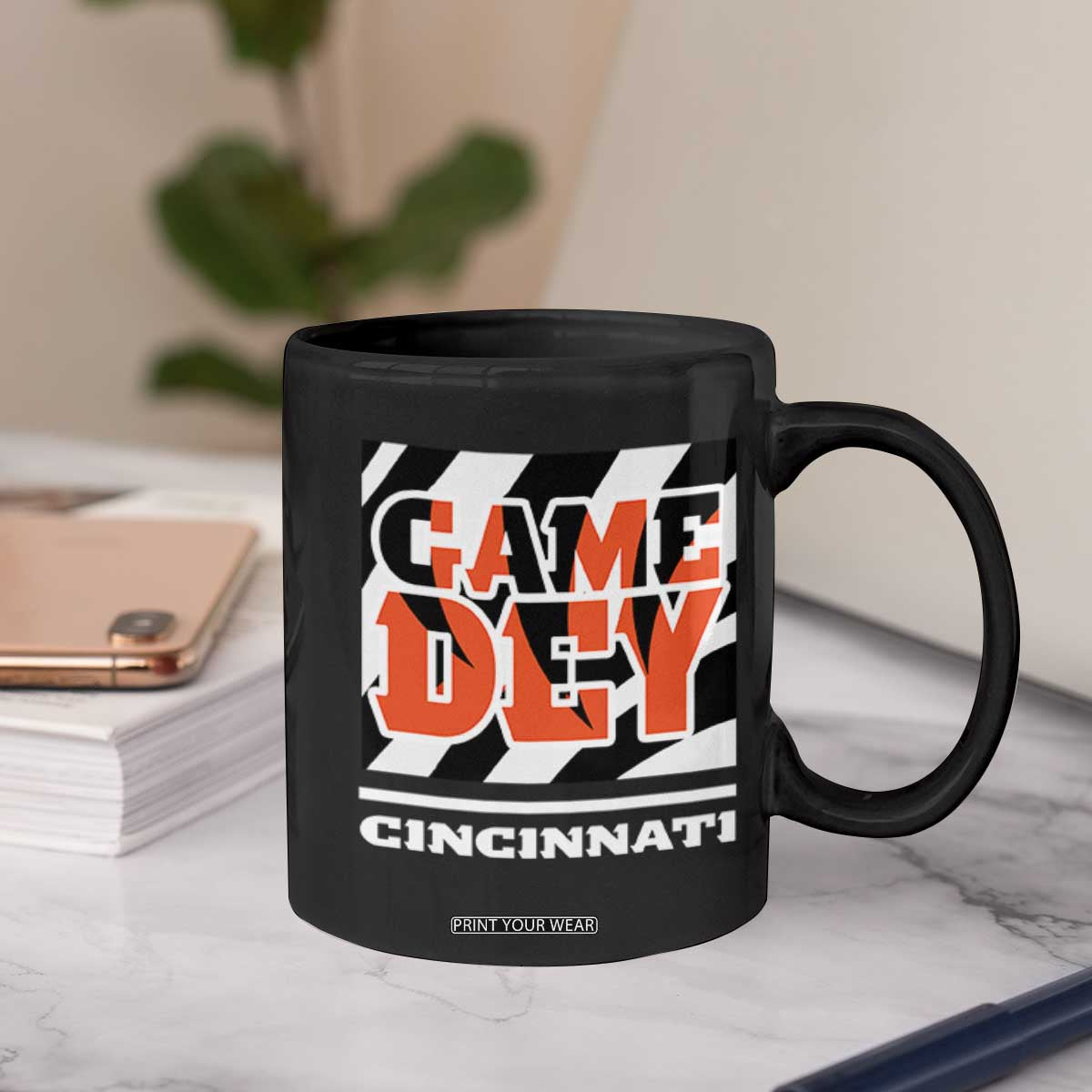 BFT Game Day Coffee Mug Retro Vintage Game Dey White Stripes TS10 Print Your Wear