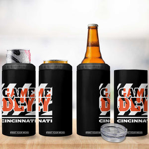 BFT Game Day 4 in 1 Can Cooler Tumbler Retro Vintage Game Dey White Stripes TS10 Print Your Wear