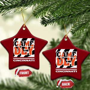 Cincinnati Ceramic Ornament Retro Vintage Game Dey White Stripes TS10 Print Your Wear