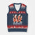 Cincinnati V-Neck Knit Sweater Vest Retro Vintage Game Dey White Stripes TS10 Navy Red Print Your Wear