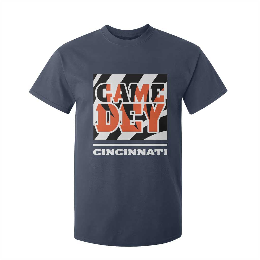 BFT Game Day T Shirt For Kid Retro Vintage Game Dey White Stripes TS10 Navy Print Your Wear