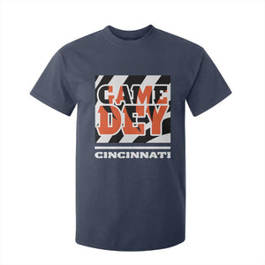 Cincinnati T Shirt For Kid Retro Vintage Game Dey White Stripes TS10 Navy Print Your Wear