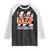 Cincinnati Raglan Shirt Retro Vintage Game Dey White Stripes TS10 Black White Print Your Wear