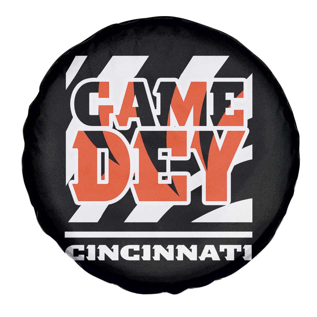 BFT Game Day Spare Tire Cover Retro Vintage Game Dey White Stripes TS10 Print Your Wear
