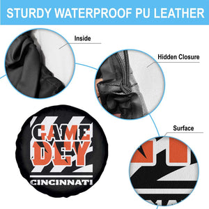 Cincinnati Spare Tire Cover Retro Vintage Game Dey White Stripes TS10 Print Your Wear