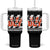 Cincinnati Tumbler With Handle Retro Vintage Game Dey White Stripes TS10 One Size: 40 oz Black Print Your Wear