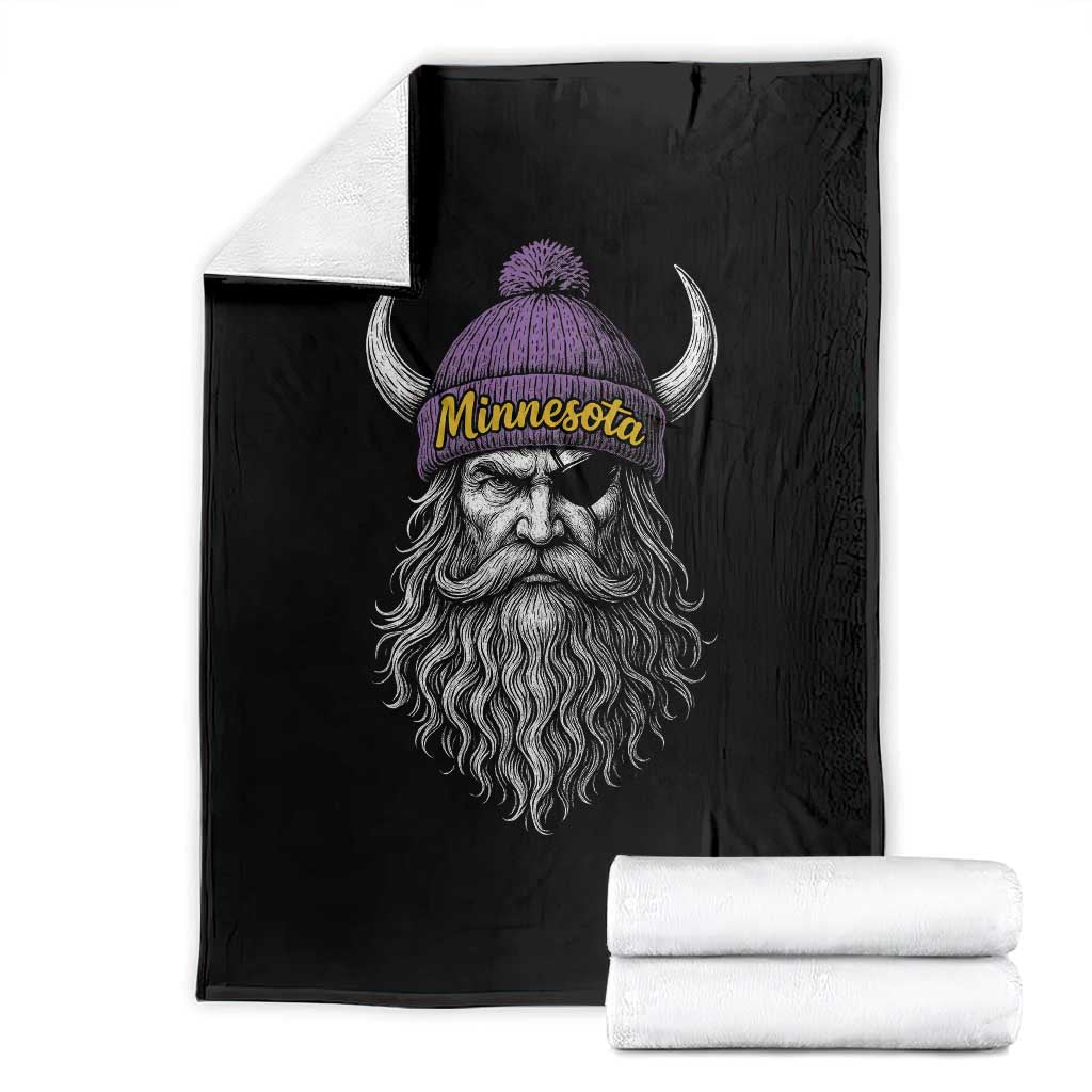 Vintage Minnesota Throw Blanket Retro Sports Fan TS10 Black Print Your Wear