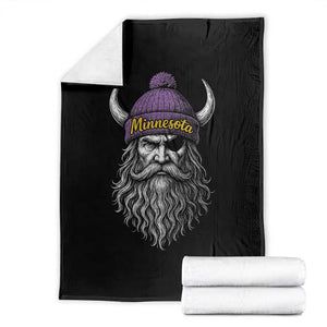 Vintage Minnesota Throw Blanket Retro Sports Fan TS10 Black Print Your Wear