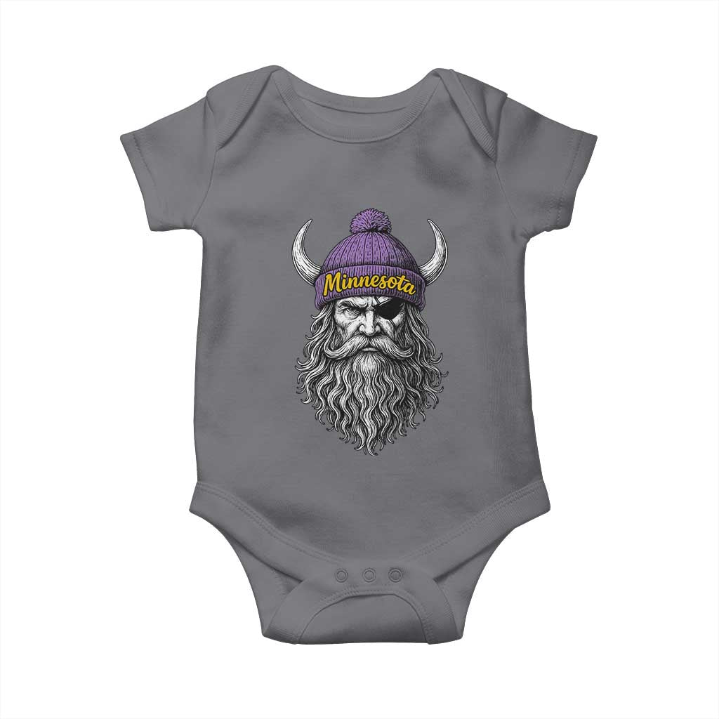 Vintage VF Baby Onesie Retro Football Sports Fan MFV TS10 Charcoal Print Your Wear