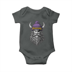 Vintage VF Baby Onesie Retro Football Sports Fan MFV TS10 Dark Heather Print Your Wear